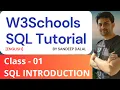 W3Schools SQL Tutorial Class 1 W3Schools Introduction to SQL In English By Sandeep Dalal CSE