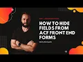 How to fields from ACF front end forms