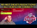 My MUT Draft Predictions Analysis How To Get Predictor Tokens Madden 23 Ultimate Team