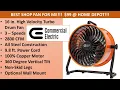 Best Shop Fan - 16 in High Velocity Turbo Drum Fan 99 Home Depot