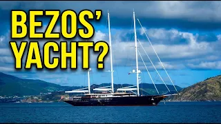 WE SAW JEFF BEZO’S $500M MEGA YACHT IN ST KITTS ( AND KILLER BEES IN NEVIS ! )