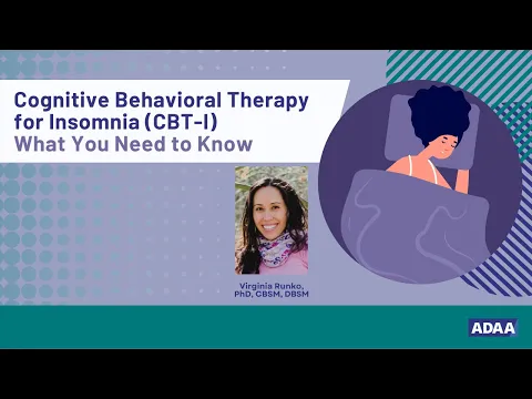 Download MP3 Cognitive Behavioral Therapy for Insomnia | Mental Health Webinar