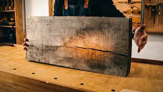 Transformé un viejo roble en una TABLA GIGANTE para ASADOS