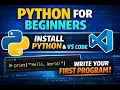 Python for Beginners Full Introduction Install Python VS Code Write Hello World
