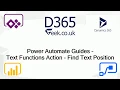 Power Automate How To Find Text Position