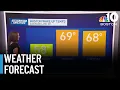 Sunday starts off cool but temperatures will warm through the day