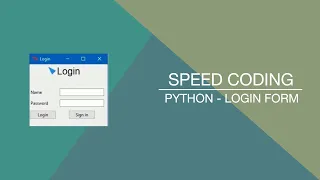 Speed coding Python - Login form
