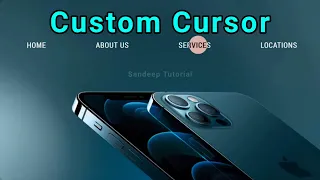 Cursor Animation Custom Cursor Animation Hover Effect on Anchor links using HTML CSS Javascript