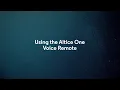 Altice One Using the Voice Remote