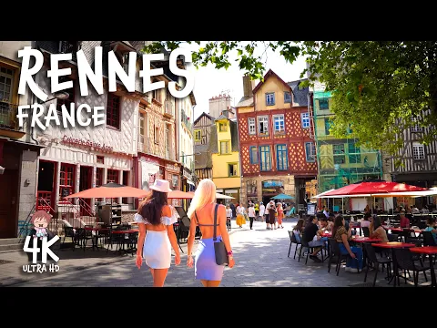 Download MP3 RENNES, FRANCE 4K Walking tour- A historic and dynamic city