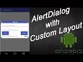 AlertDialog with Custom Layout for login in android EditText TextView and Button