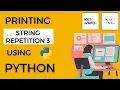 Printing Star Repetition2 in Python Coding Practice - 1F NextWave CCBP4 0