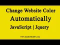 Change Background Color Automatically JavaScript