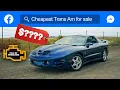 I bought the CHEAPEST Pontiac Trans Am on FB Marketplace Here s how bad it is
