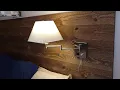 Adjustable dimmable wall lamp installation and demonstration How to install a wall lamp
