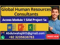 Global Human Resources Consultants Access Module 1 SAM Project 1a SOLVED