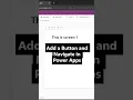 Power Apps Add a Button Navigate to a New Screen in 60 Seconds
