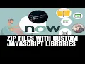 Zip files using custom javascript libraries ServiceNow Overview