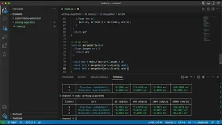 ASMR Programming - 5 Sorting Algorithm in Javascript Bubble Insertion Selection Merge Quick