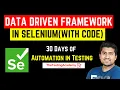 Data Driven Framework in Selenium with Example Code Poi Java Tutorial Day 26