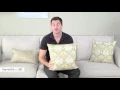 Pillow Perfect Gold Damask 18 in Embroidered Throw Pillow - Product Review