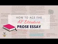 How to Ace the AP Literature Prose Essay