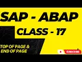 SAP ABAP class 17