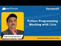 Python Programming Working with Lists