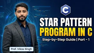 51 Creating a Star Pattern Program in C A Step-by-Step Guide Part - 1 Program