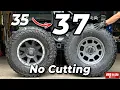 How to fit 37 inch tires on my Toyota Tundra - no rubbing no BMC