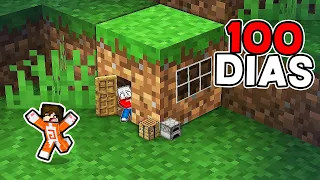 ¡ATRAPADO 100 DIAS dentro de un BLOQUE en Minecraft!
