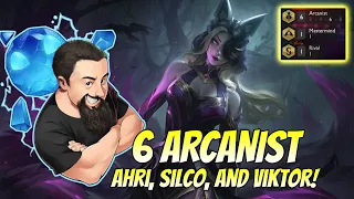 6 Arcanist - Ahri, Silco, and Viktor! | TFT Neon Nights | Teamfight Tactics