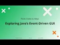 CSS124L UOx From Clicks to Keys Exploring Java s Event-Driven GUI