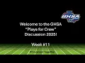 GHSA - Plays for Crew Discussion