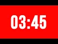 3 Minute 45 Second Timer With Alarm Without Music