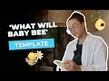How to Create a What Will Baby Bee Gender Reveal Template Fast Tutorial for Template Sellers