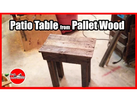 Download MP3 Patio Table from Pallet Wood