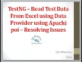 TestNG - Read Test Data From Excel using Data Provider
