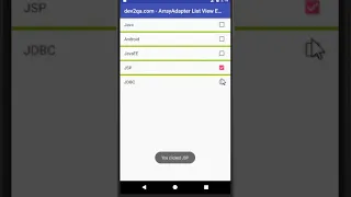 android listview array adapter example