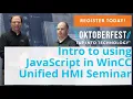 Intro to using JavaScript scripting language in new WinCC Unified HMI PCC s Oktoberfest 2022
