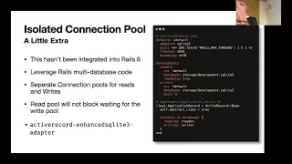 SQLite on Rails To Production and Beyond - Dan Milne