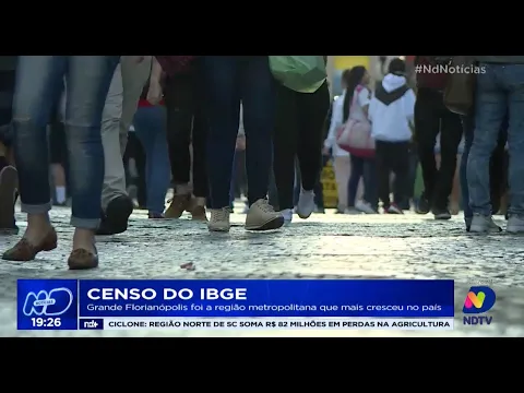 Censo do IBGE: Grande Florianópolis foi a região metropolitana que mais cresceu no país