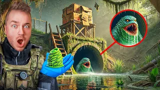 폰드 몬스터의 비밀 터널 탐험 폰드 몬스터 기지를 찾았나요 박스 요새 골판지 공예 