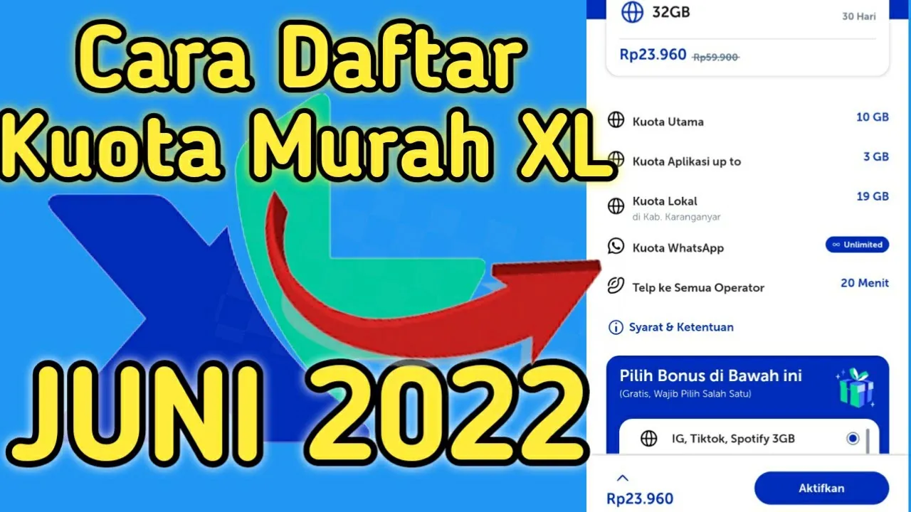 CARA MENGAKTIFKAN YOUTUBE, IG, FB DI XL UNLIMITED TURBO TERBARU