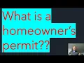 Electrical Homeowner Permit