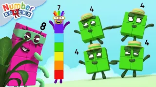 Melhores amigos para sempre! 🤗| Aprenda a contar | Numberblocks em português Brasil