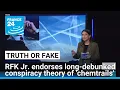 Lagu RFK Jr. endorses long-debunked conspiracy theory of 'chemtrails' • FRANCE 24 English