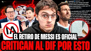 Messi se retira-Pasteles con fotos de Desaparecidos en evento del DIF-Empresas de IA tienen Miedo