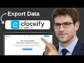 How To Export Clockify Data