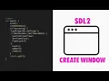 C SDL2 Window Tutorial - FPS Keyboard Fullscreen